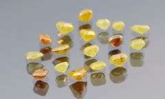 Heavy 7.78ct set of untreated yellow Diamonds
