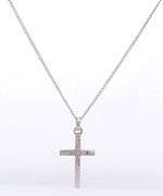 Vintage Sterling Silver Cross Pendant on Chain