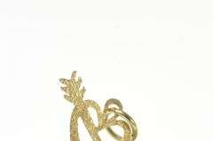 14K Yellow Gold Heart Cupid Love Valentine Anniversary Charm/Pendant