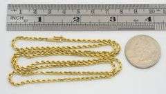 In Demand 14K Diamond Cut Rope Necklace