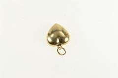 14K Yellow Gold Puffy Vintage Classic Heart Love Symbol Charm/Pendant