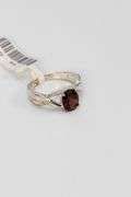 Sterling Silver Natural Garnet Gemstone Ring Size 8