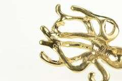 14K Yellow Gold Octopus Ocean Animal Marine Sea Creature Charm/Pendant