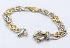 Italian Sterling Silver Fancy Link Bracelet