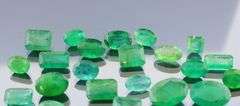 Immense 75.34ct Zambian Emerald collection
