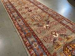 Stunning Fine Kazak  Runner 3'X19'.3"