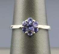 Gorgeous Tanzanite size 7.5 ring set in sterling
