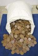Bag Of 5,000 Wheat Cents From Estate