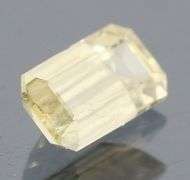 Glittering pale yellow UNTREATED .84ct Sapphire