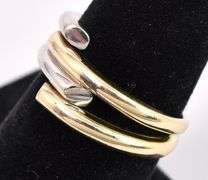 Alluring Two-Tone 14K Gold Ring