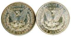 2 Different 'O'-Mint Morgan Silver Dollars: 1902-O & 1904-O