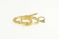 14K Yellow Gold Diamond Cut Scuba Snorkel Swimming Mask Charm/Pendant