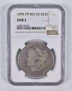 FAIR 2 1878 7TF Rev Of 78 Morgan Silver Dollar NGC