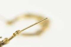 14K Yellow Gold 16.6mm Claddagh Traditional Irish Celtic Hoop Earrings