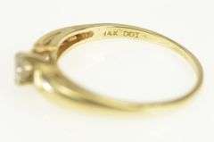 14K Yellow Gold 0.26 Ct Diamond Classic Vintage Engagement Ring