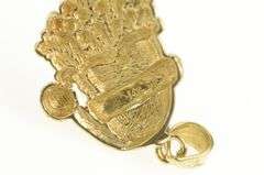 14K Yellow Gold Santa Claus Trad. Christmas Character Charm/Pendant