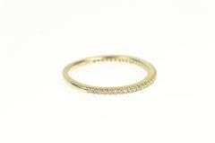 14K Yellow Gold Classic Vintage Diamond Wedding Band Ring