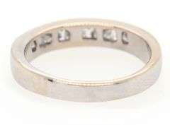 1.00ctw Princess and Baguette Diamond Wedding Band Ring in 18K