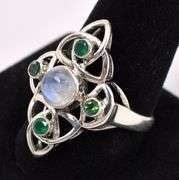 Multi-Gem Ring In Sterling Silver