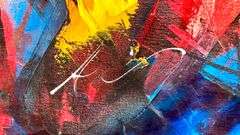 Original Signed Abstract Painting