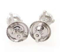 0.61ctw Round Diamond Solitaire Stud Earrings in 14K