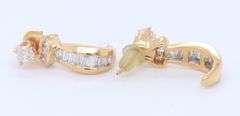 Favorite Yellow Gold Diamond Studs with Diamond Ear Jackets