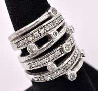 CZ Wrap Ring In Sterling Silver