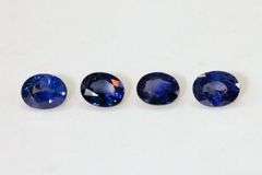 Peppy Natural Purple Sapphire - Lot of 4