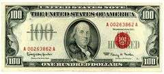 1966 $100 Red Seal United States Note