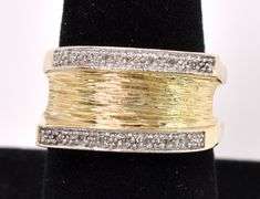 Enticing Diamond Ring In 14K Yellow Gold