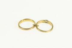 14K Yellow Gold Art Deco Engagement Bridal Set Wedding Charm/Pendant