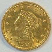 Gorgeous Choice BU 1907 US $2.50 Liberty Gold Piece. Full strike