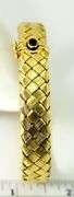 Elegant Italian-Made 18K  Woven Bangle