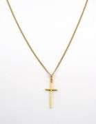 Tasteful Small Cross Pendant on Necklace