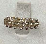 CERTIFIED 14K GOLD AND DIAMOND BAND