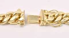 Noble Curb And Cuban Chain Link Necklace In 14K Yellow Gold