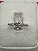 CERTIFIED BRAND NEW 14K WHITE GOLD AND DIAMOND SOLITAIRE RING