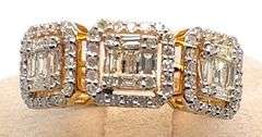 10K YELLOW GOLD DIAMOND RING