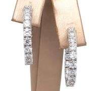 2.25 CARAT DIAMOND! 14K YELLOW GOLD HOOPS