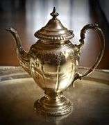 Stunning 5-Piece Sterling Towle Tea Set with Tray