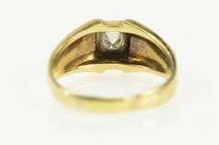 14K Yellow Gold 0.50 Ct Old European Cut Men's Diamond Ring