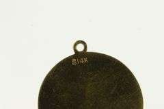 14K Yellow Gold Capricorn Astrology Zodiac Sign Symbol Charm/Pendant
