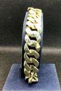 SOLID 14K YELLOW GOLD CUBAN CHAIN MAN'S BRACELET