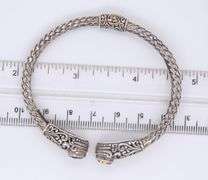 925 Sterling Silver Mystic Topaz Bangle Bracelet