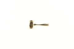 14K Yellow Gold Gavel Justice Symbol Judge Lawyer Lapel Pin/Brooch