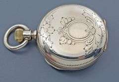Proper 1903 Hampden RRG Pocket Watch in Coin Silver