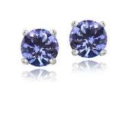 Sterling Silver Tanzanite Earrings