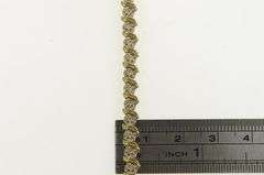 10K Yellow Gold Classic Diamond Wavy Link Simple Tennis Bracelet