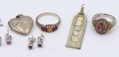 Group Lot of Vintage 925 Sterling Silver Jewelry