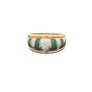 18K YELLOW GOLD VINTAGE RING WITH DIAMONDS